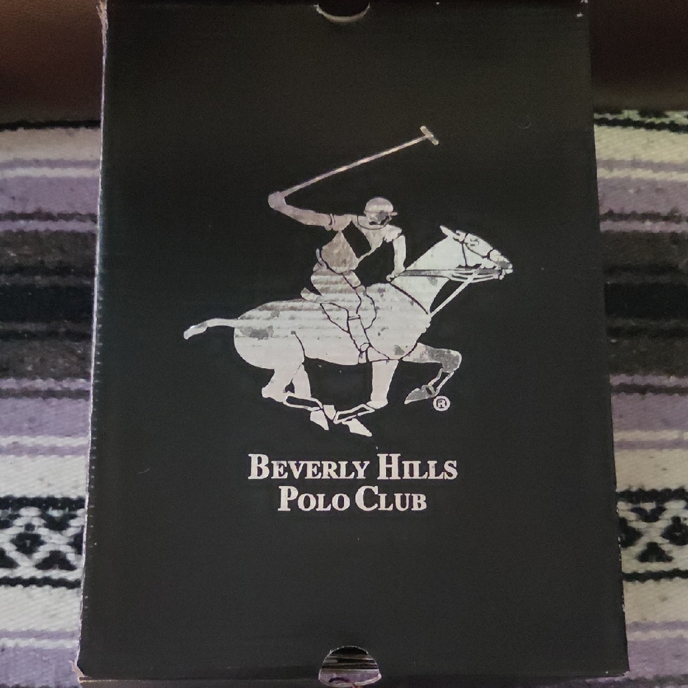 Beverly Hills Polo Club Black Shoe Box with White Logo